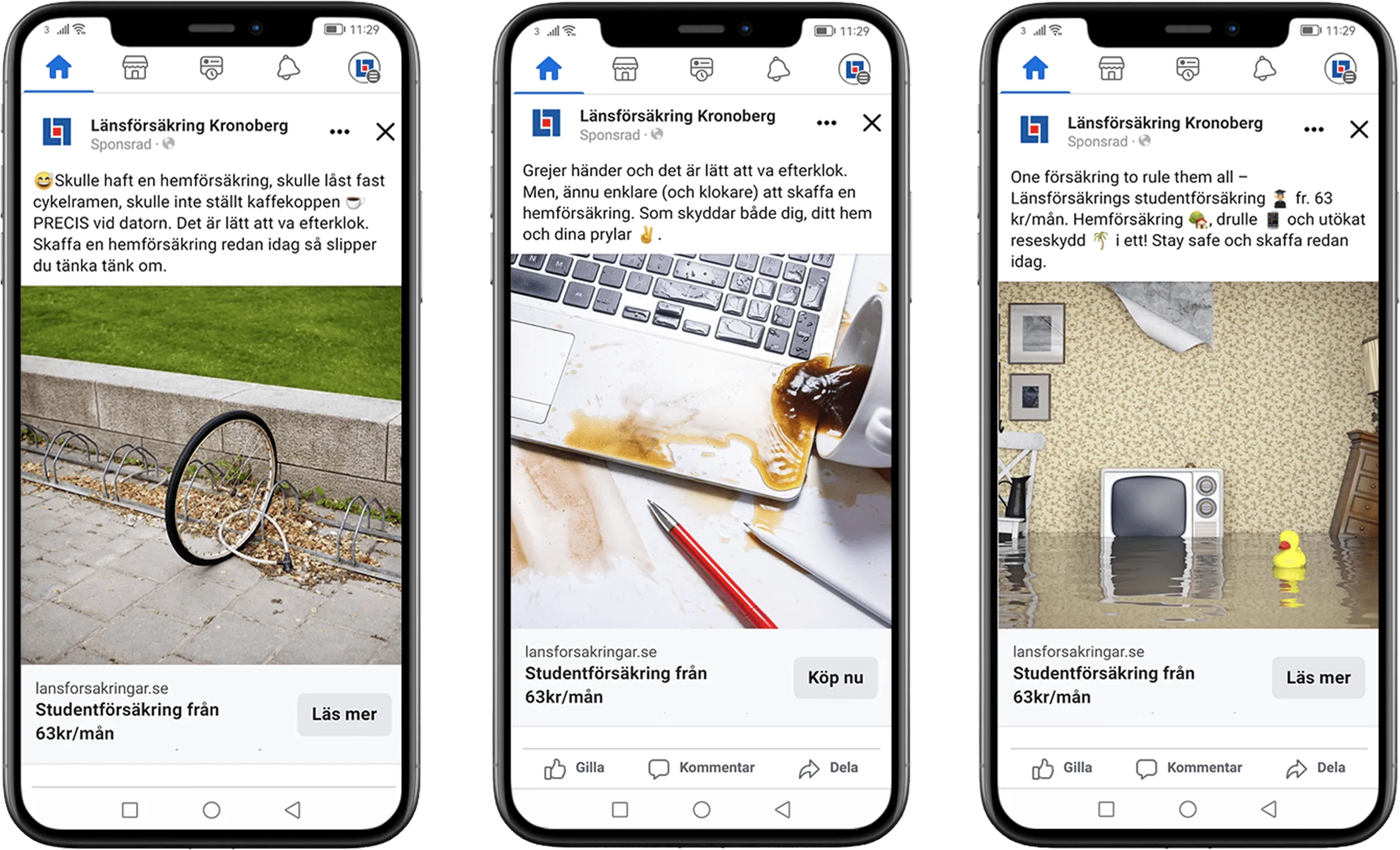 mockups på hur det kan se ut i mobil