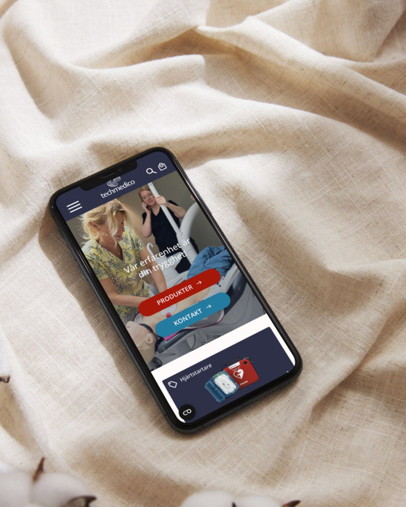 exempel i mobil techmedico webb